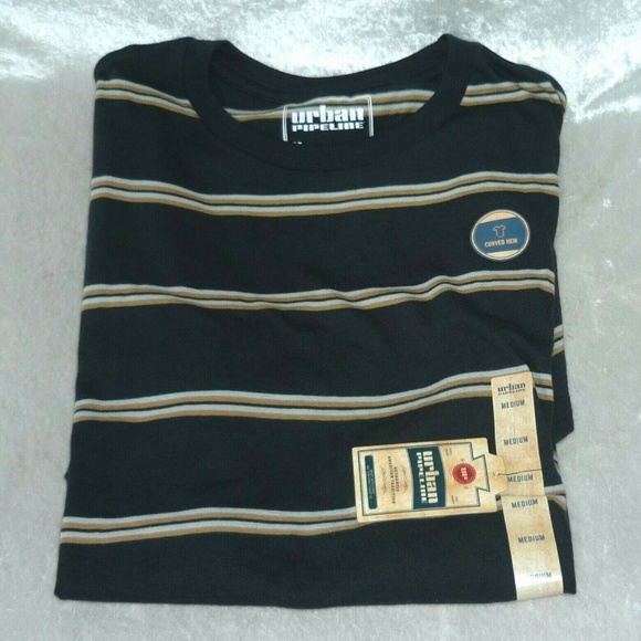Men's Tee Urban Pipeline Striped size S NEW - Picture 3 of 6